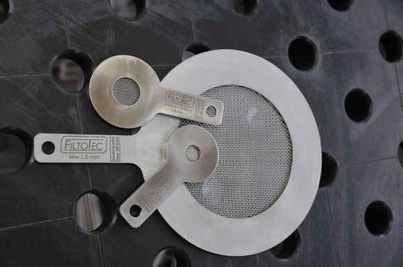 Stecksiebe mit Gewebe